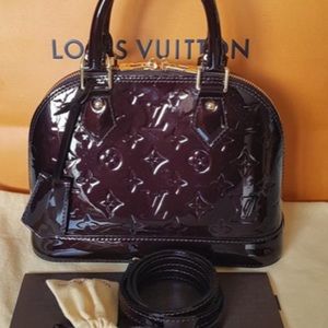 Louis Vuitton alma bb in amarante